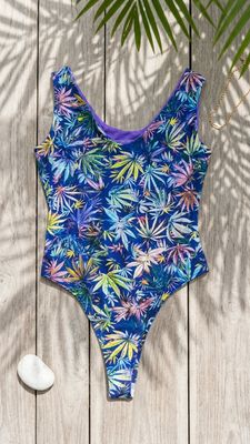 Sativa Swim Club Swim Wear Purple Thai  | Miss Cheeky