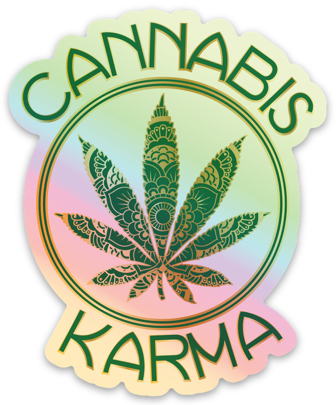 CANNABIS KARMA Holographic Logo