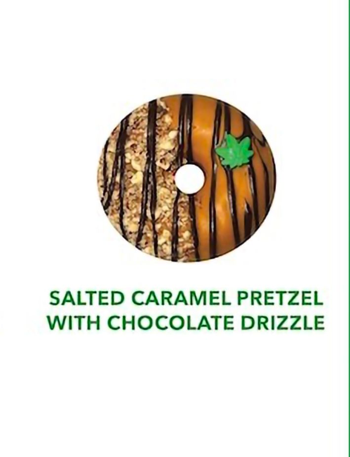 Starfire Doughnut | (150mg)| Salted Caramel w/Chocolate drizzle