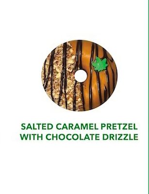 Starfire Doughnut | (150mg)| Salted Caramel w/Chocolate drizzle