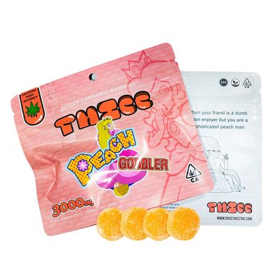 THICC| Juicy Cannabis Gummies| 3000mg | 20pc |Peach Gobbler 150mg pc