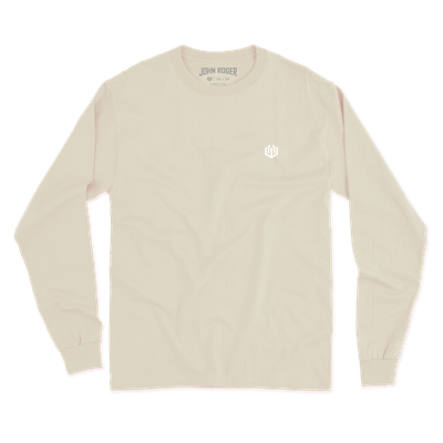 CAMISETA MANGA LONGA LOGO BASICA - OFF WHITE