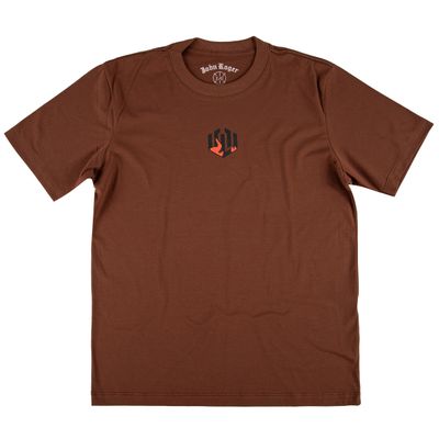 MEN&#39;S T-SHIRT JOHN ROGER SPACE TRIP - BROWN