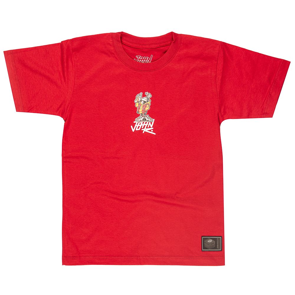 CAMISETA INFANTIL JOHN ROGER SPRAY TOY - VERMELHO
