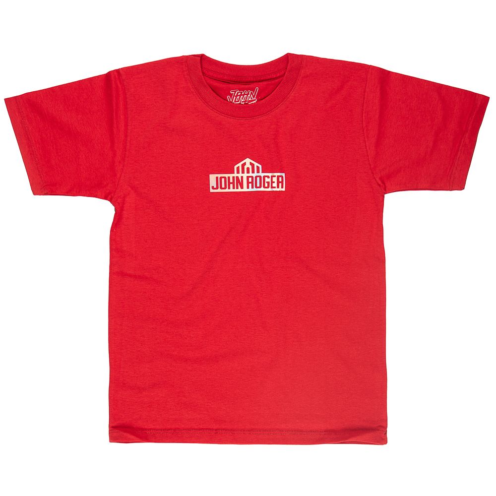 JOHN ROGER BASIC REFLECTIVE CHILDREN&#39;S T-SHIRT - RED