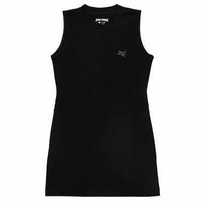 TANK TOP GIRLS HEAVY KNIT JOHN ROGER - BLACK