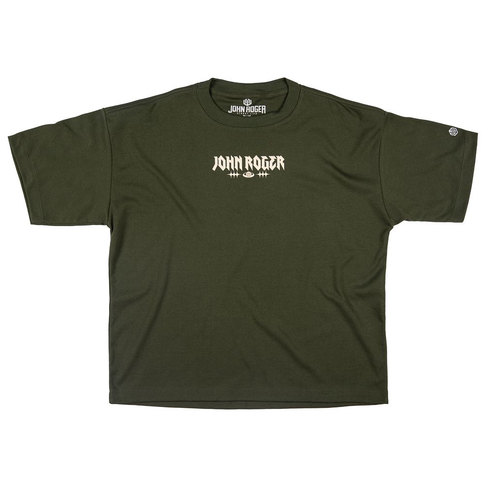 CAMISETA OVERSIZE BOXY JOHN ROGER SPACES - VERDE MUSGO