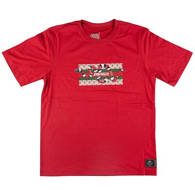 MEN&#39;S T-SHIRT JOHN ROGER SNAKE - RED