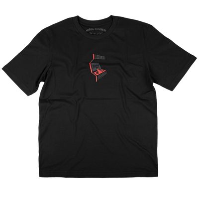 MEN&#39;S T-SHIRT JOHN ROGER ARCADE - BLACK