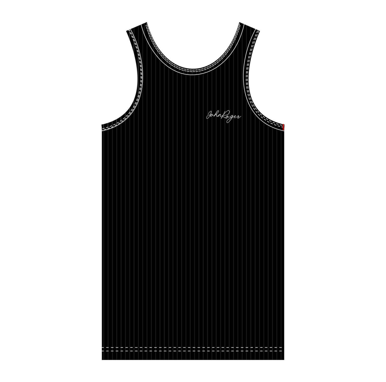 TANK TOP RIBBED JOHN ROGER - BLACK