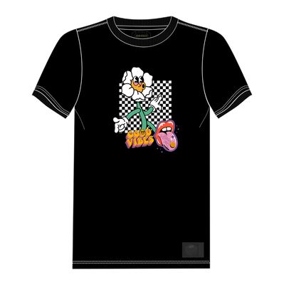 CAMISETA FEMININA BABY LOOK JOHN ROGER GOOD VIBES - PRETO