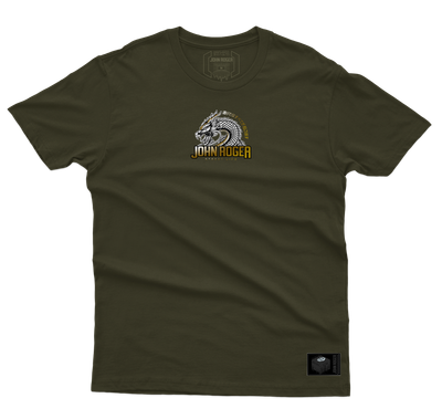 CAMISETA MASCULINA JOHN ROGER DRAGON SERIE - VERDE MILITAR