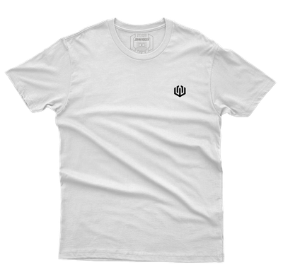 CAMISETA MASCULINA JOHN ROGER LOGO OFICIAL - BRANCO