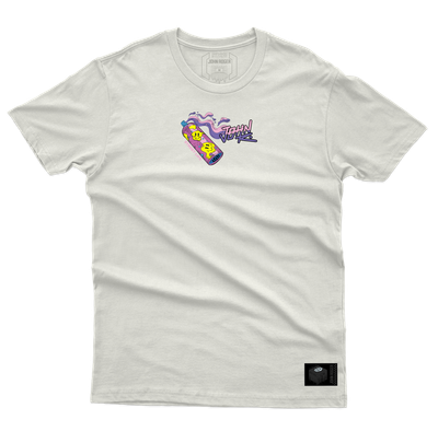 CAMISETA MASCULINA JOHN ROGER SMILE SPRAY - BEGE CLARO