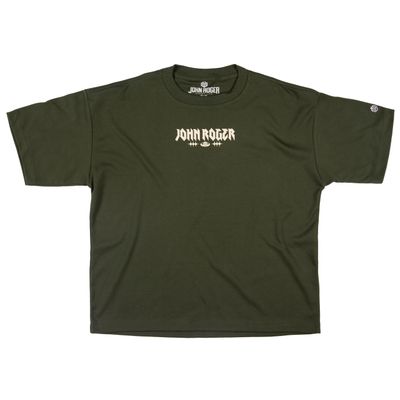 CAMISETA BOXY SUEDINE SPACES - VERDE