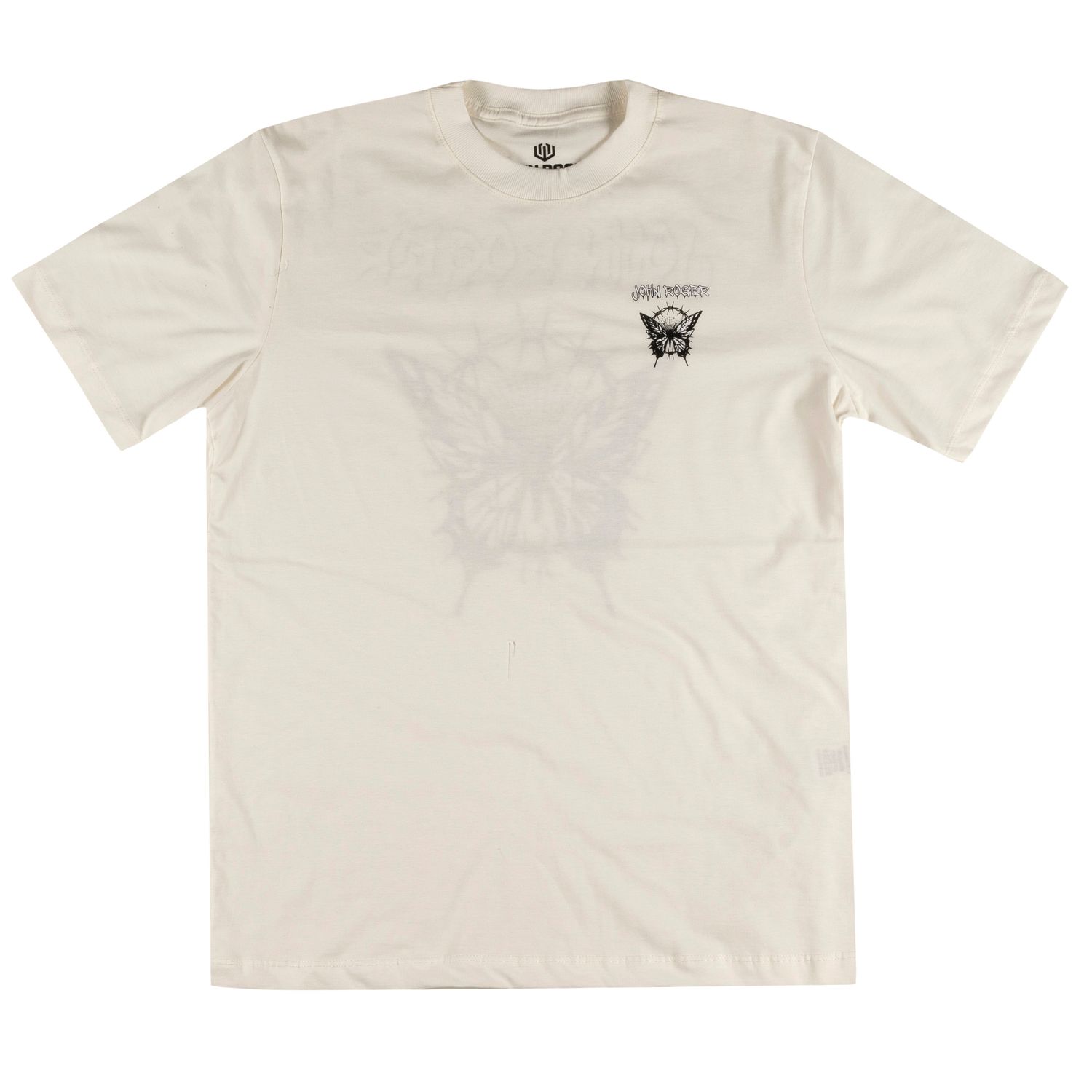 CAMISETA MASCULINA JOHN ROGER BUTTERFLY - OFF WHITE