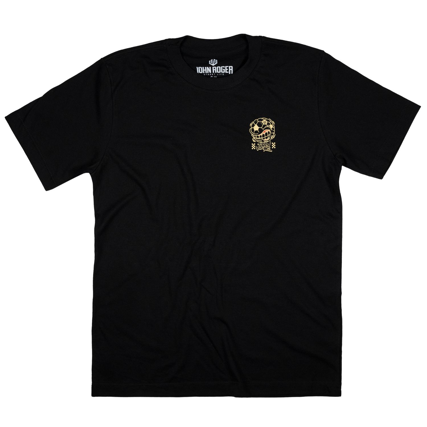 CAMISETA MASCULINA JOHN ROGER HARD SOCCER - PRETO