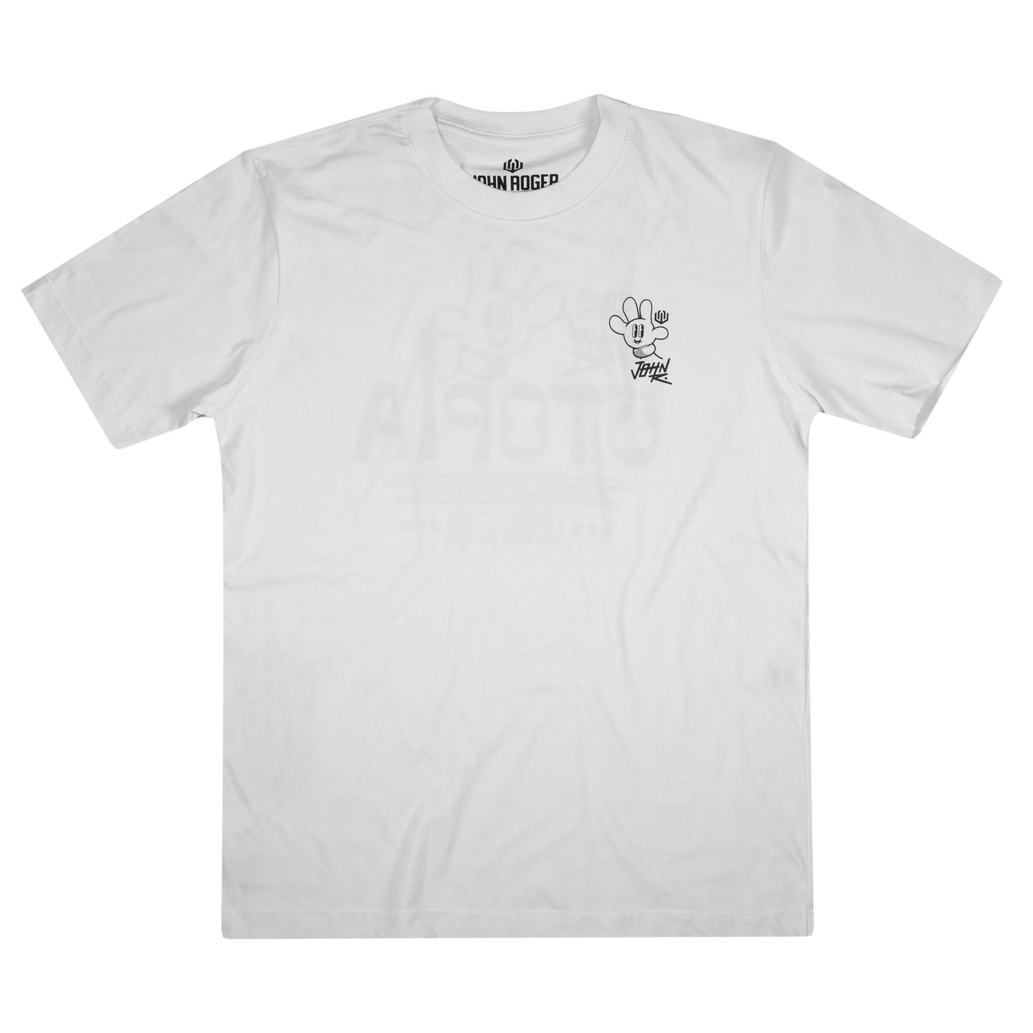 CAMISETA MASCULINA JOHN ROGER UTOPIA - BRANCO