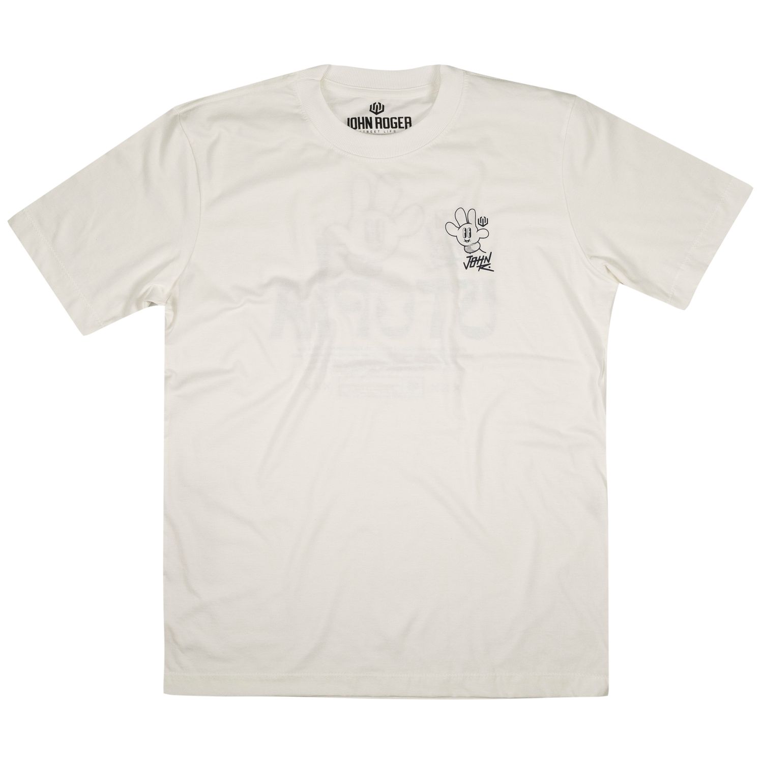 CAMISETA MASCULINA JOHN ROGER UTOPIA - OFF WHITE