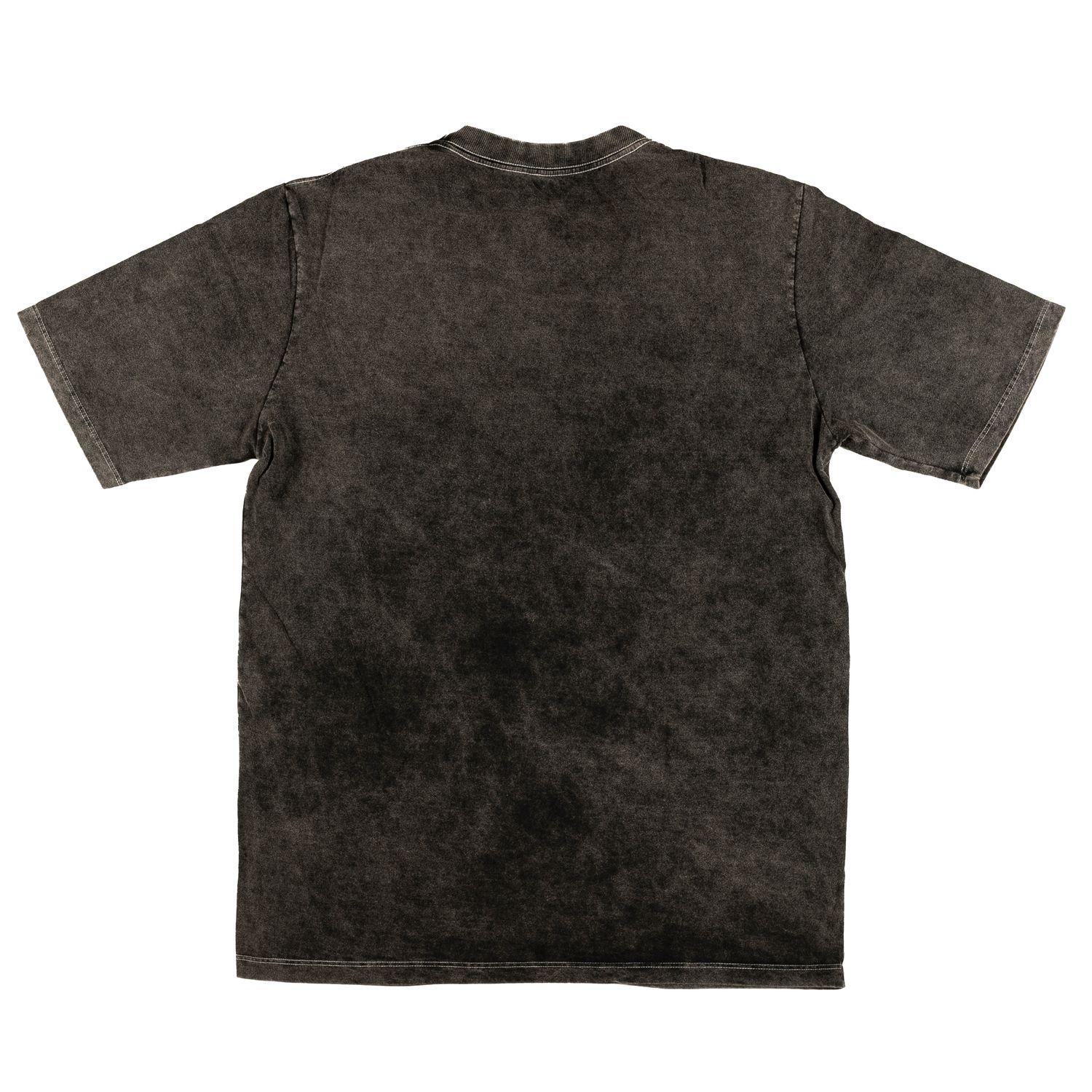 CAMISETA MARMORIZADA BORDADO - PRETO