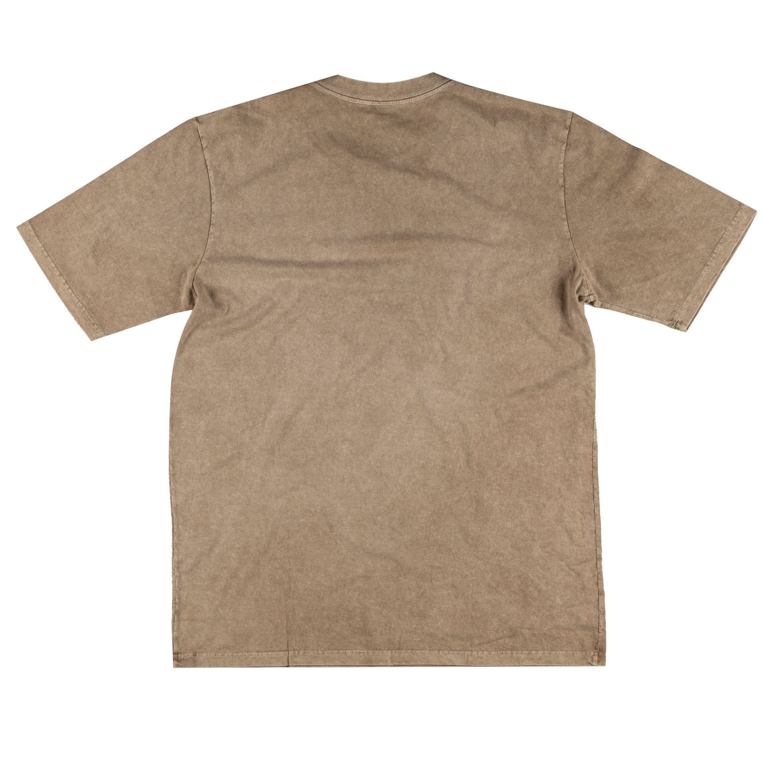 CAMISETA MARMORIZADA BORDADO - CAQUI