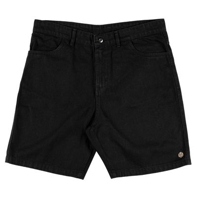 BERMUDA JEANS OVER 5 POCKETES -  BLACK