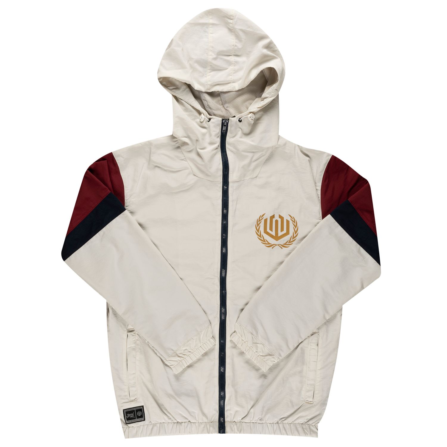 CORTA VENTO BRASÃO DOURADO - OFF WHITE