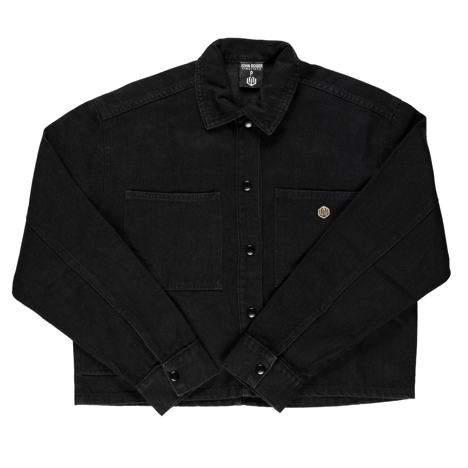 JAQUETA 5 POCKETS FEM JEANS 10 OZ - SUPER BLACK