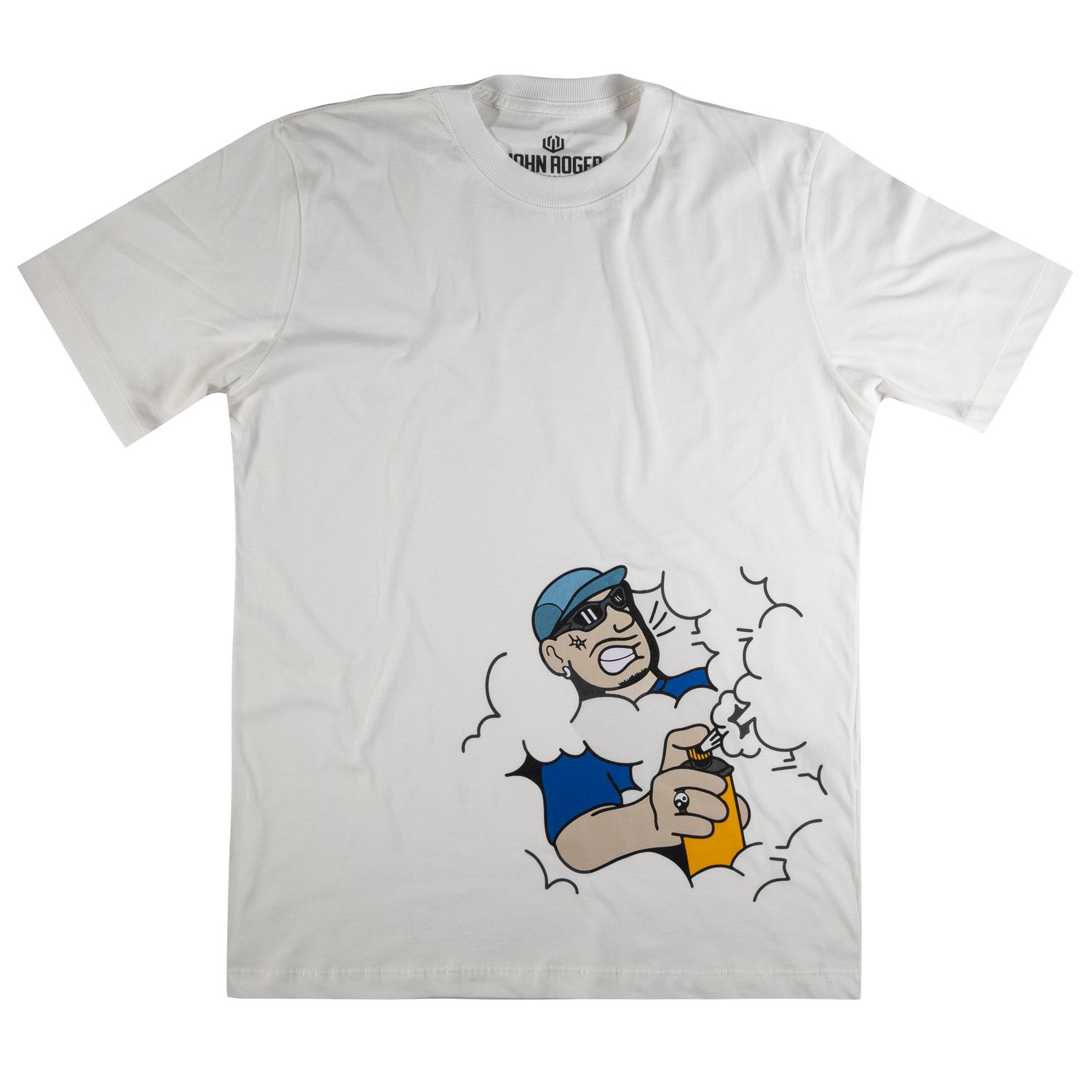 CAMISETA MASCULINA JOHN ROGER OAK X JR - OFF WHITE