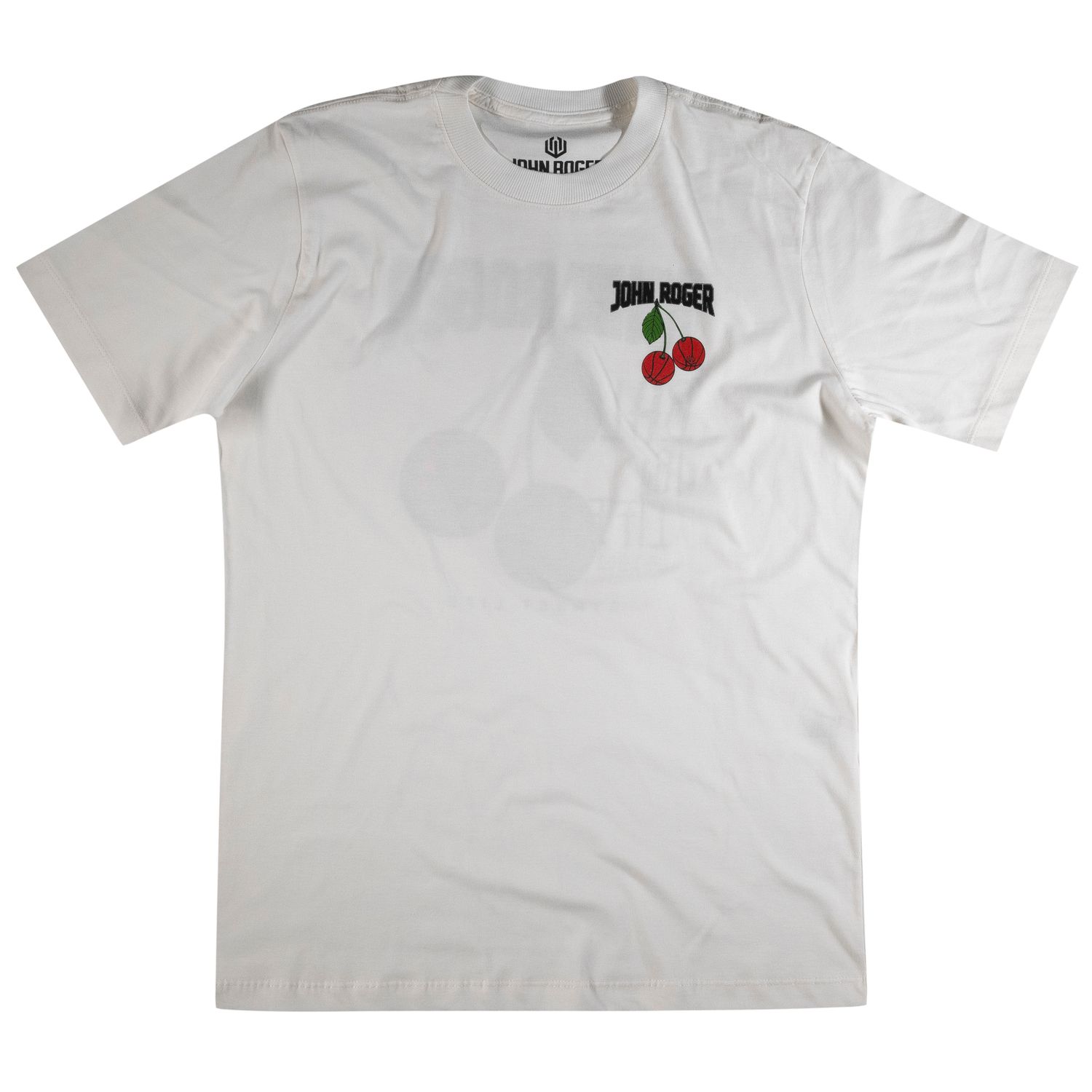 CAMISETA MASCULINA JOHN ROGER BASKETBALL CHERRY - OFF WHITE