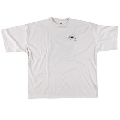 CAMISETA BOXY SUEDINE WORLD - OFF WHITE