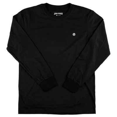 CAMISETA MANGA LONGA LOGO BASICA - PRETO