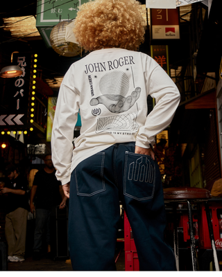 CALÇA JEANS OVERSIZE CÓZ - MARINHO