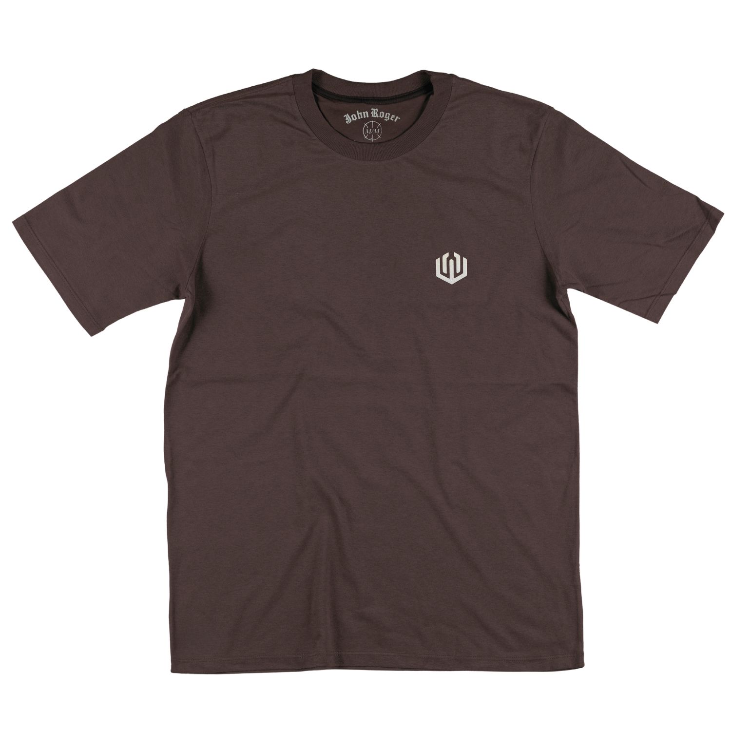 CAMISETA COTTON LOGO OFICIAL - MARROM