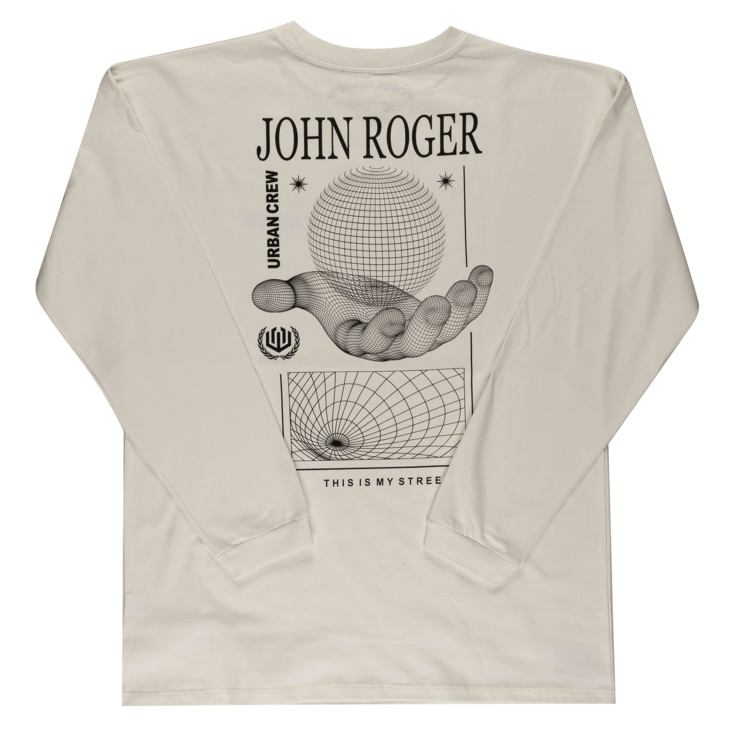 CAMISETA MALHÃO MANGA LONGA FIRE WORLD - OFF WHITE