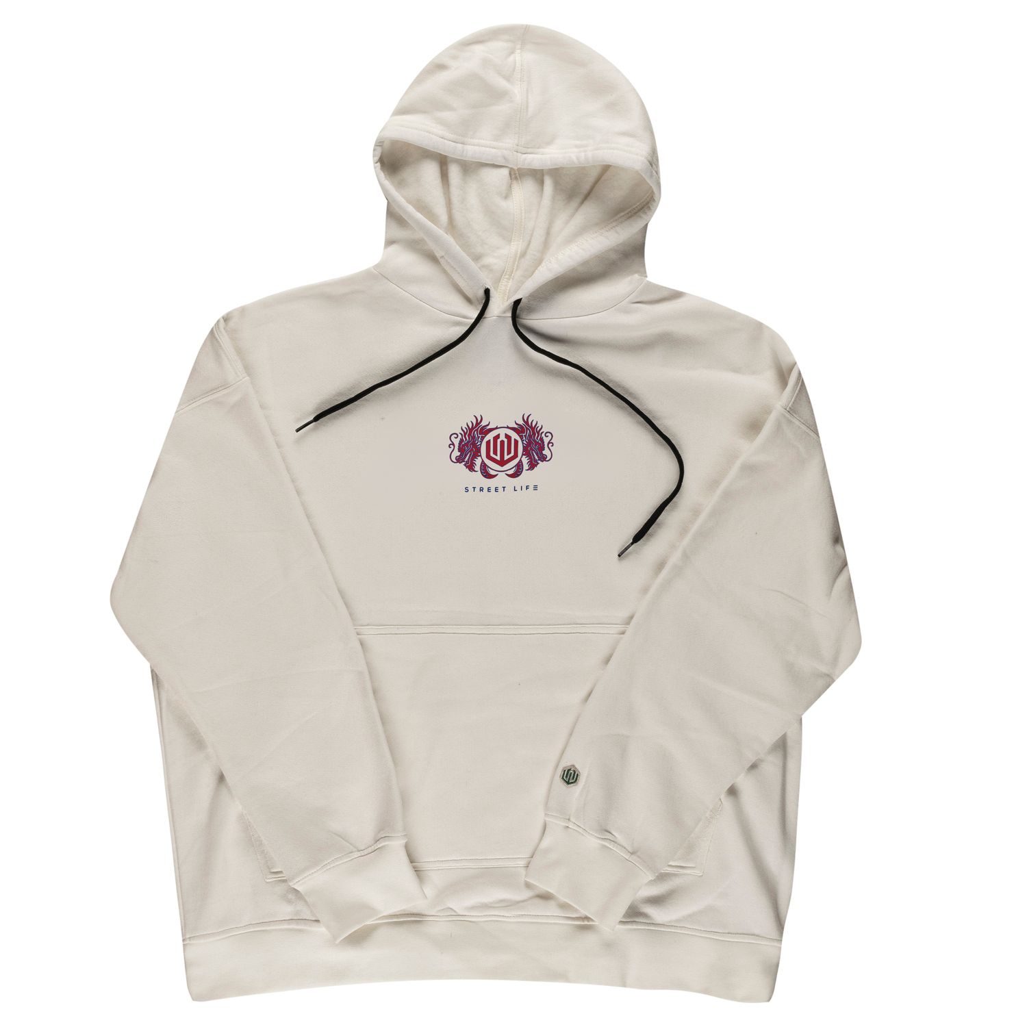 MOLETON  PEACH TOUCH OMBRO CAIDO DRAGON - OFF WHITE