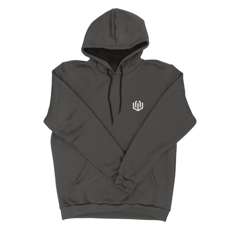 MOLETOM CANGURU LOGO OFICIAL - CINZA
