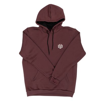 MOLETOM CANGURU LOGO OFICIAL - VERMELHO BORDO