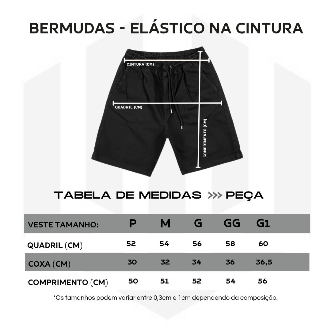 BERMUDA BAGGY ELASTANO JOHN ROGER - OFF WHITE