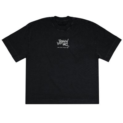 CAMISETA BOXY LAVADO JOHN ROGER SELECT COFFEE - PRETO