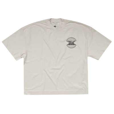 CAMISETA BOXY LAVADO JOHN ROGER APPLE - OFF WHITE