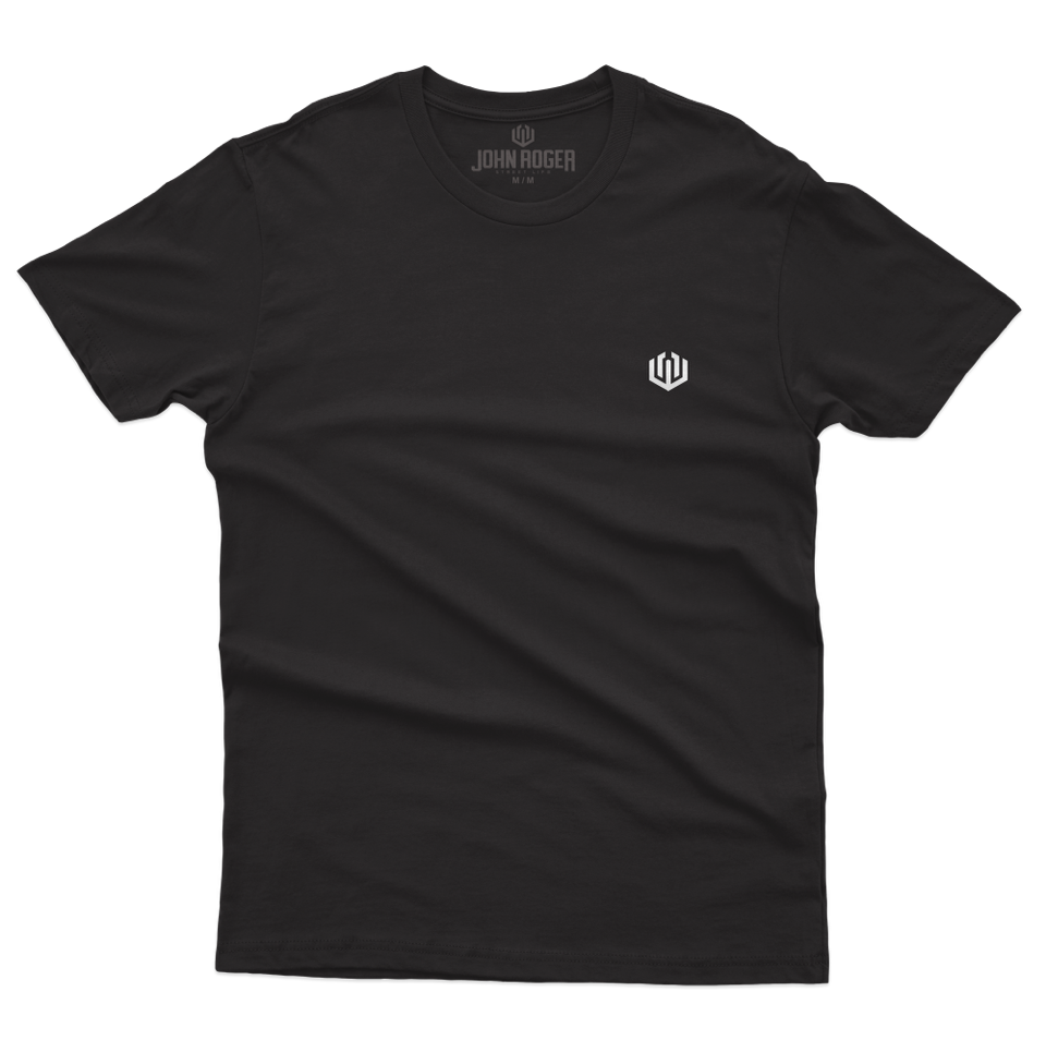 CAMISETA BASIC LIGTH LOGO OFICIAL BIG - PRETO