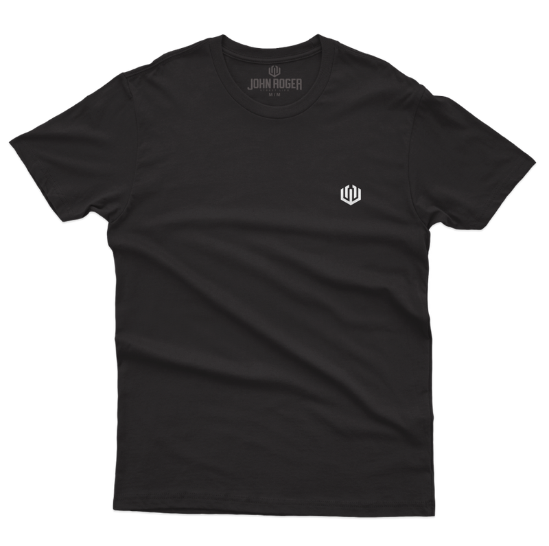 CAMISETA BASIC LIGTH LOGO OFICIAL BIG - PRETO