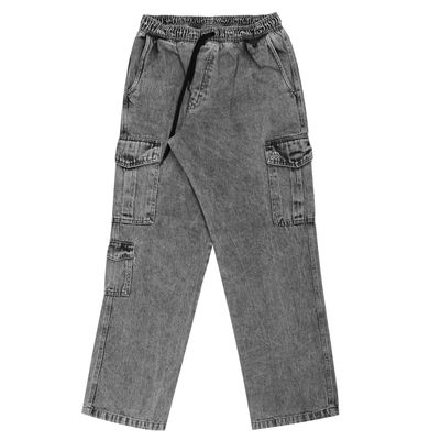 CALÇA CARGO JEANS NEW POCKETS JOHN ROGER - BLACK MARMORIZADO