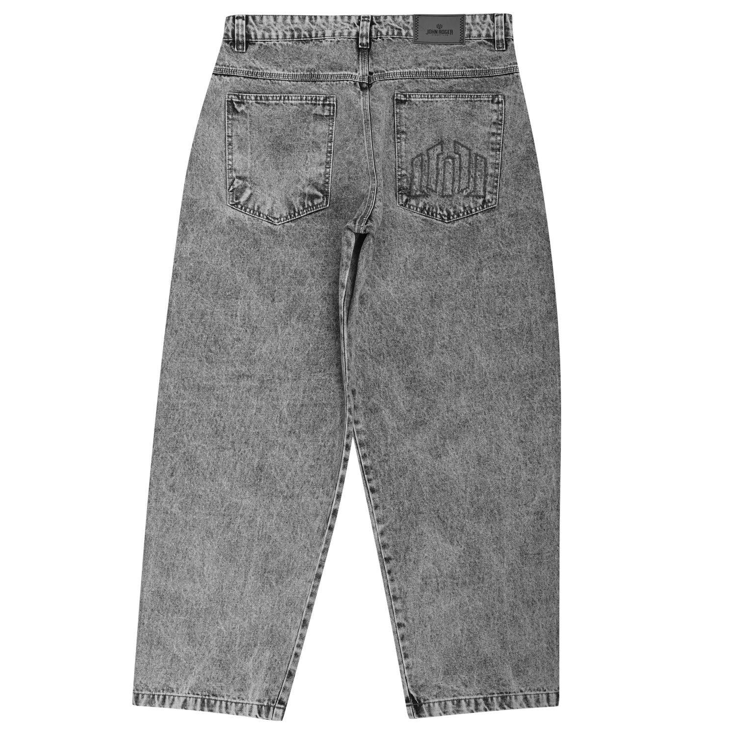 CALÇA BAGGY COZ JEANS JOHN ROGER - BLACK MARMORIZADO