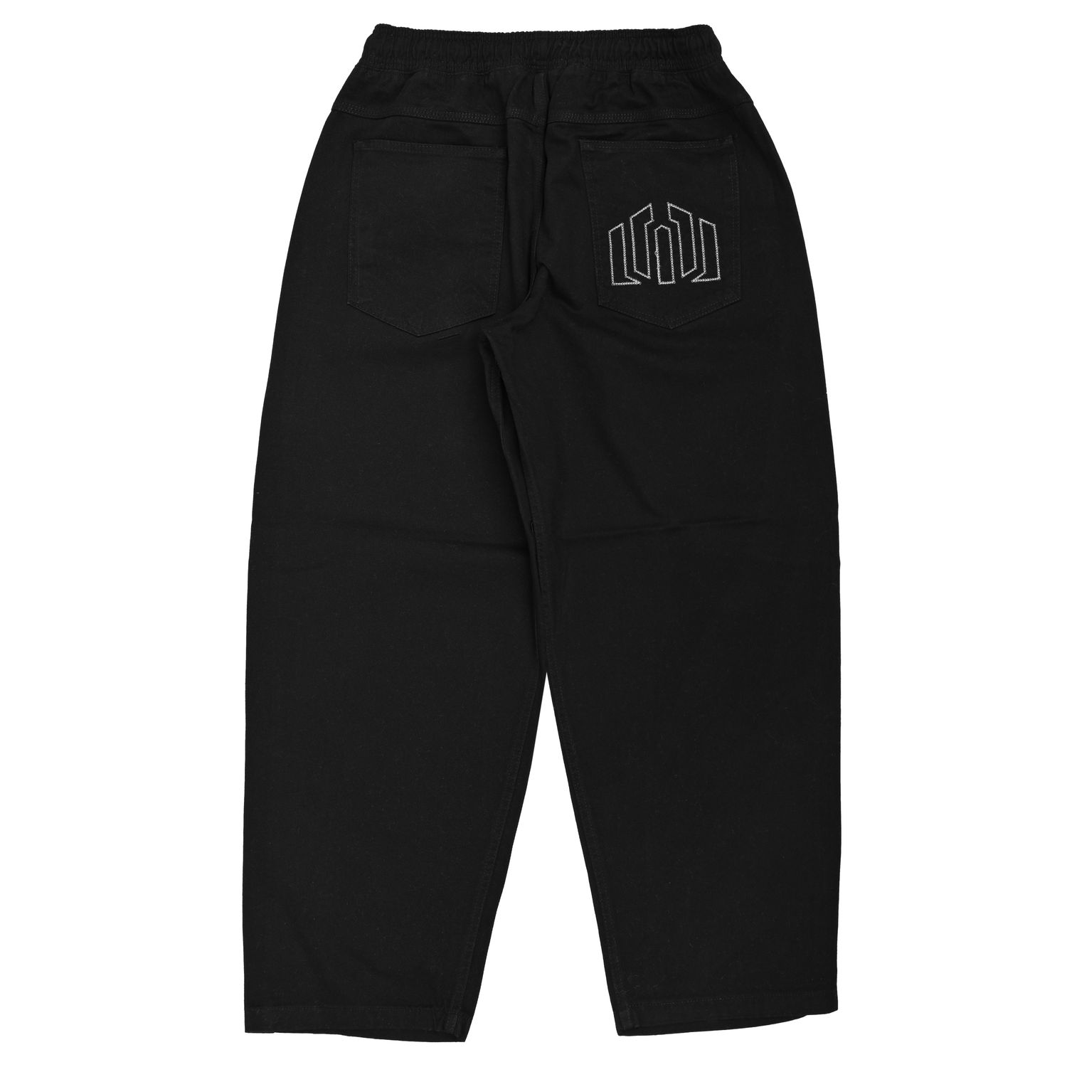 CALÇA BAGGY ELASTICO SARJA JOHN ROGER - PRETO