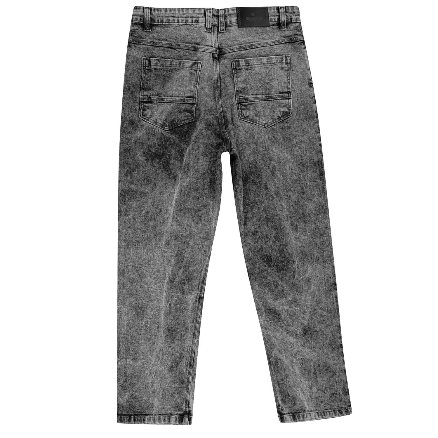 CALÇA REGULAR JEANS STRETCH JOHN ROGER - BLACK MARMORIZADO