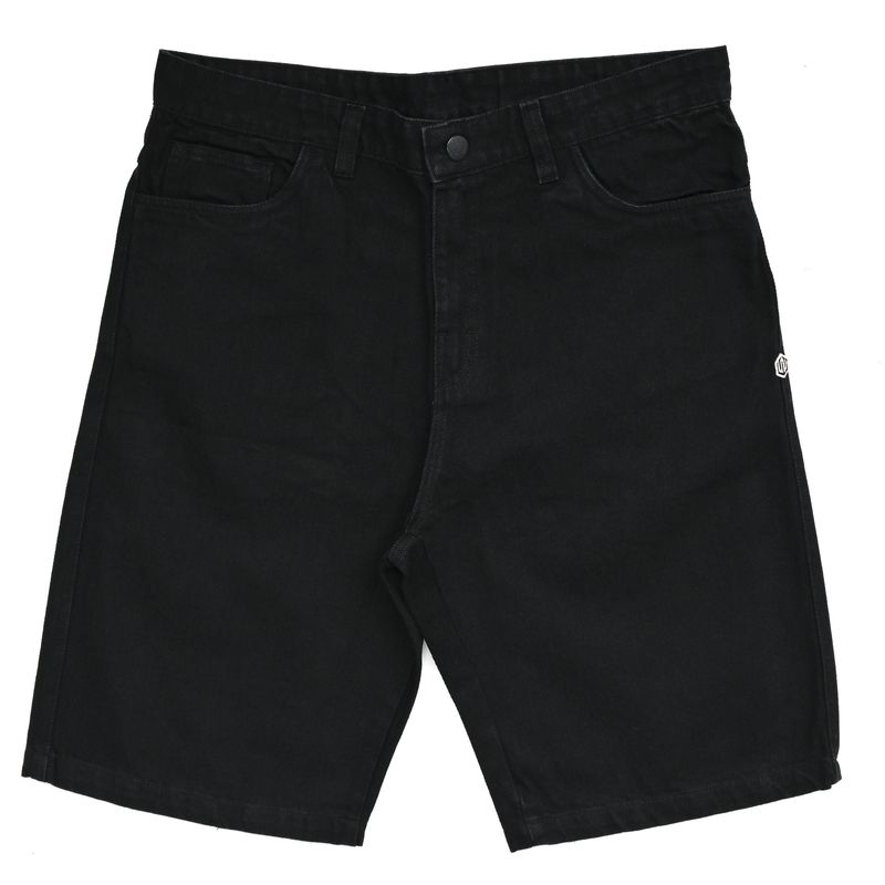 BERMUDA JORTS JEANS PATCH JOHN ROGER - BLACK