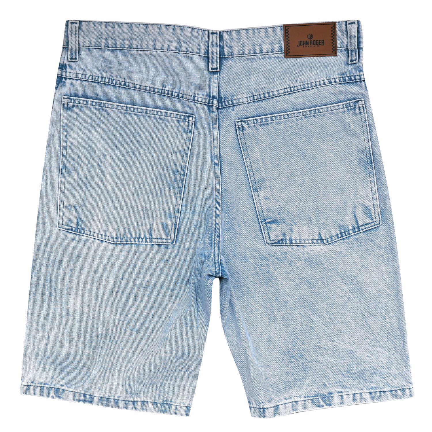 BERMUDA JORTS JEANS JOHN ROGER - DELAVE MARMORIZADO