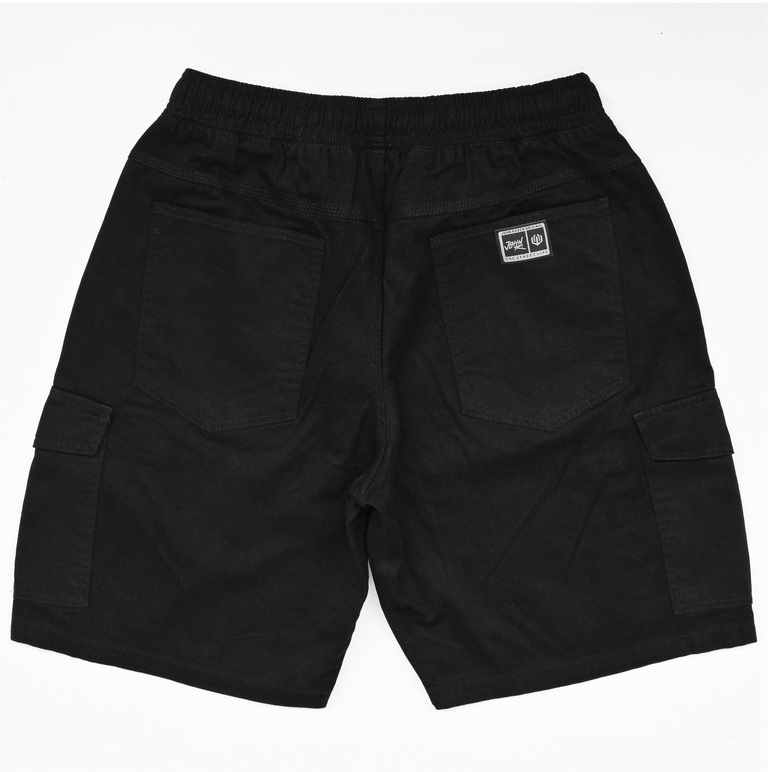 BERMUDA CARGO BAGGY SARJA JOHN ROGER - PRETO